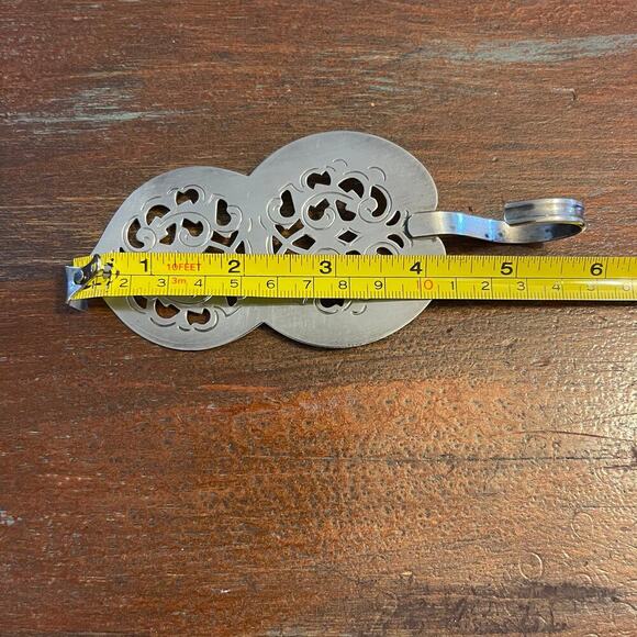 Silverplated Vintage Denmark  Pie or Cake Finger Loop Server 6" - Picture 5 of 5